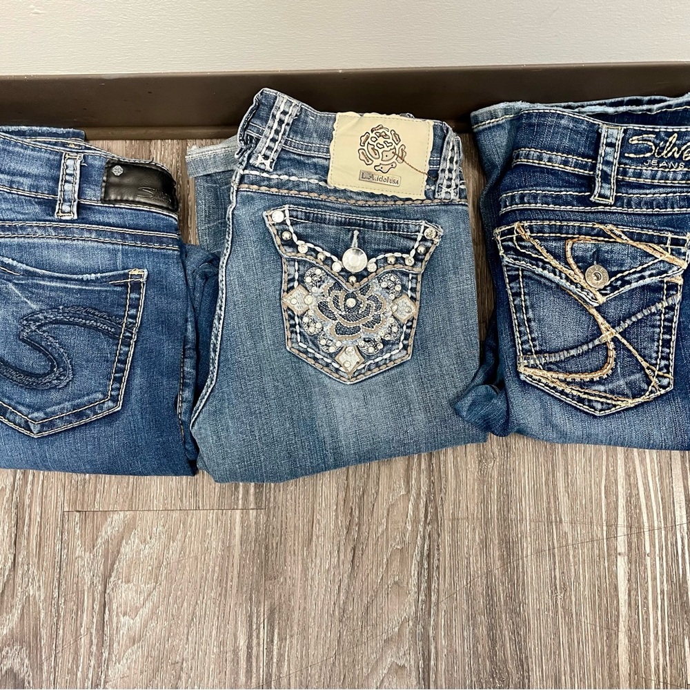 Silver Jeans Women's Blue Jeans all 3 for $110
